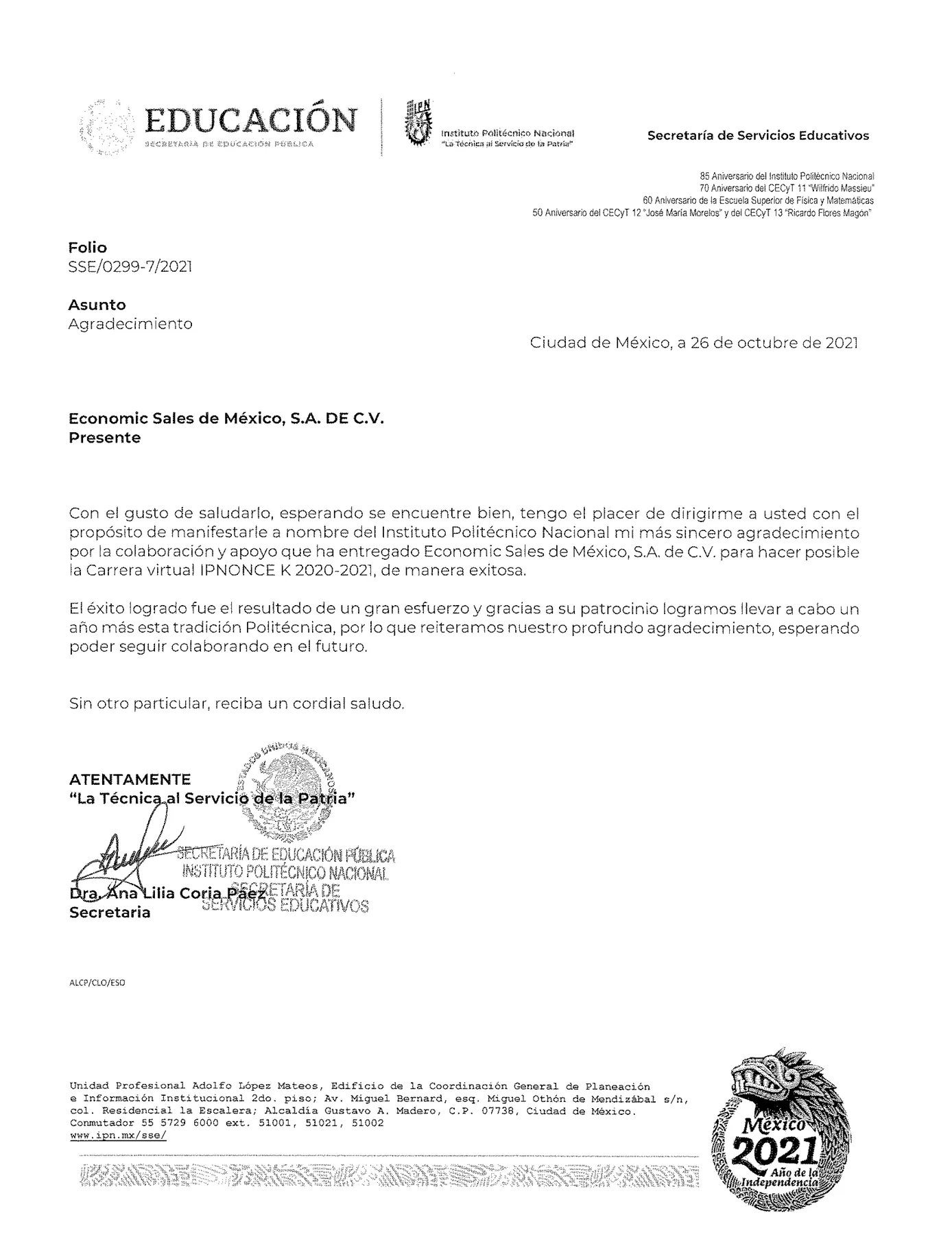 Cartel de la carrera 11K del Instituto Politécnico Nacional